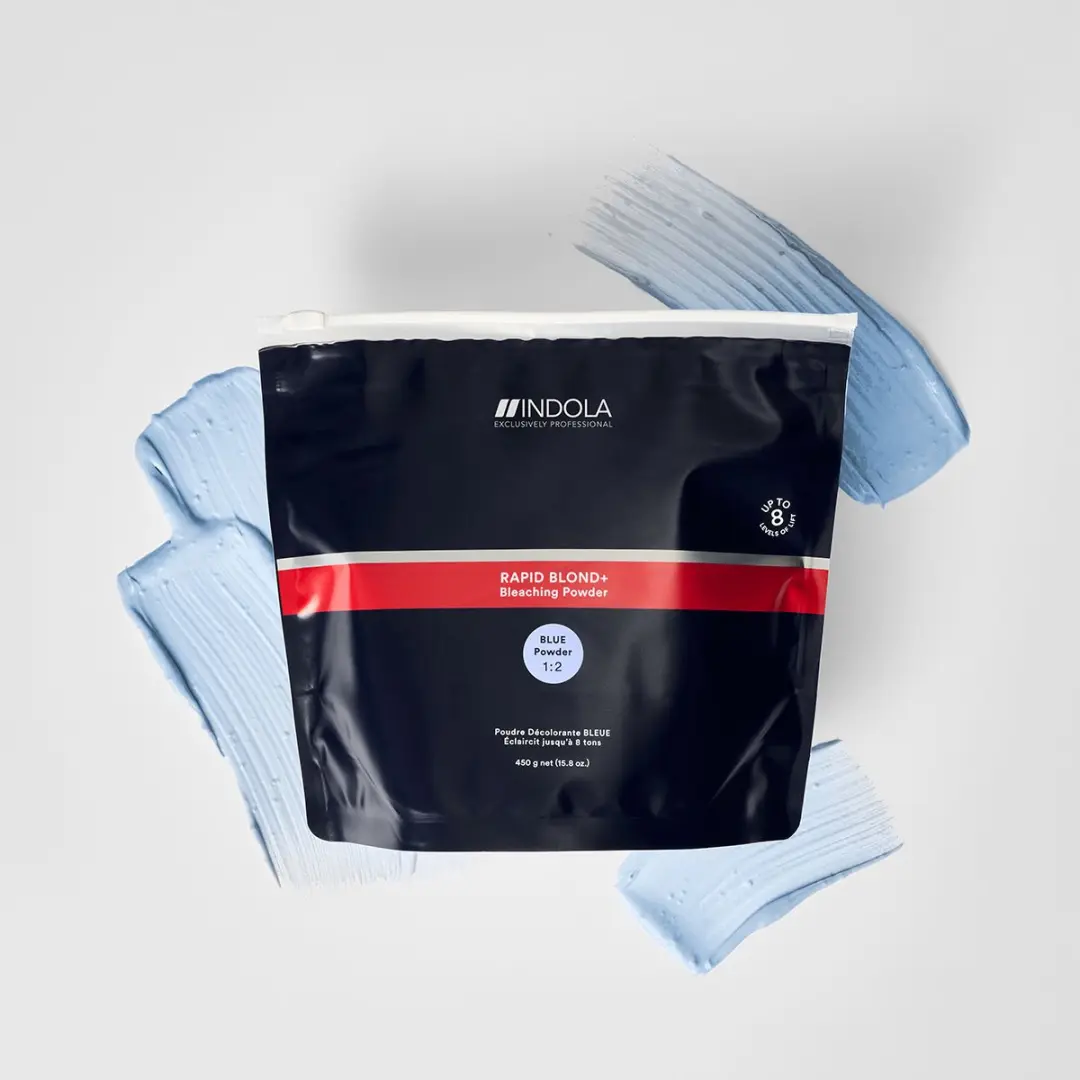 Indola Rapid Blond 9+ Blue Kleurspoeling 450ml - Zwart