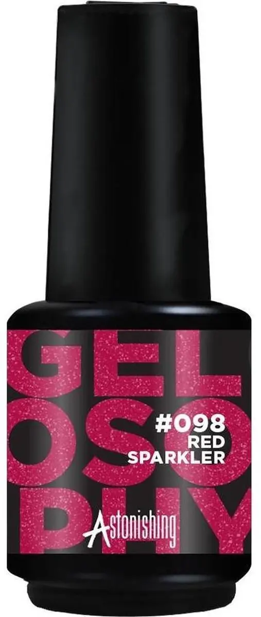 Astonishing Gelosophy #098 Red Sparkler Gellak 15ml