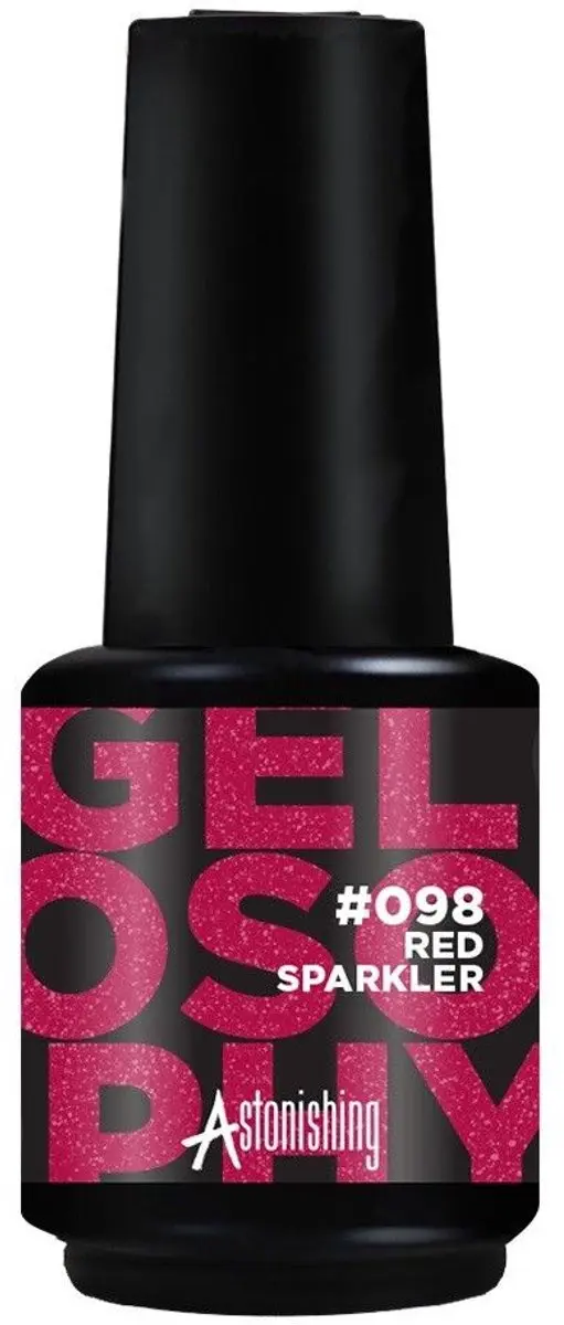 Astonishing Gelosophy #098 Red Sparkler Gellak 15ml