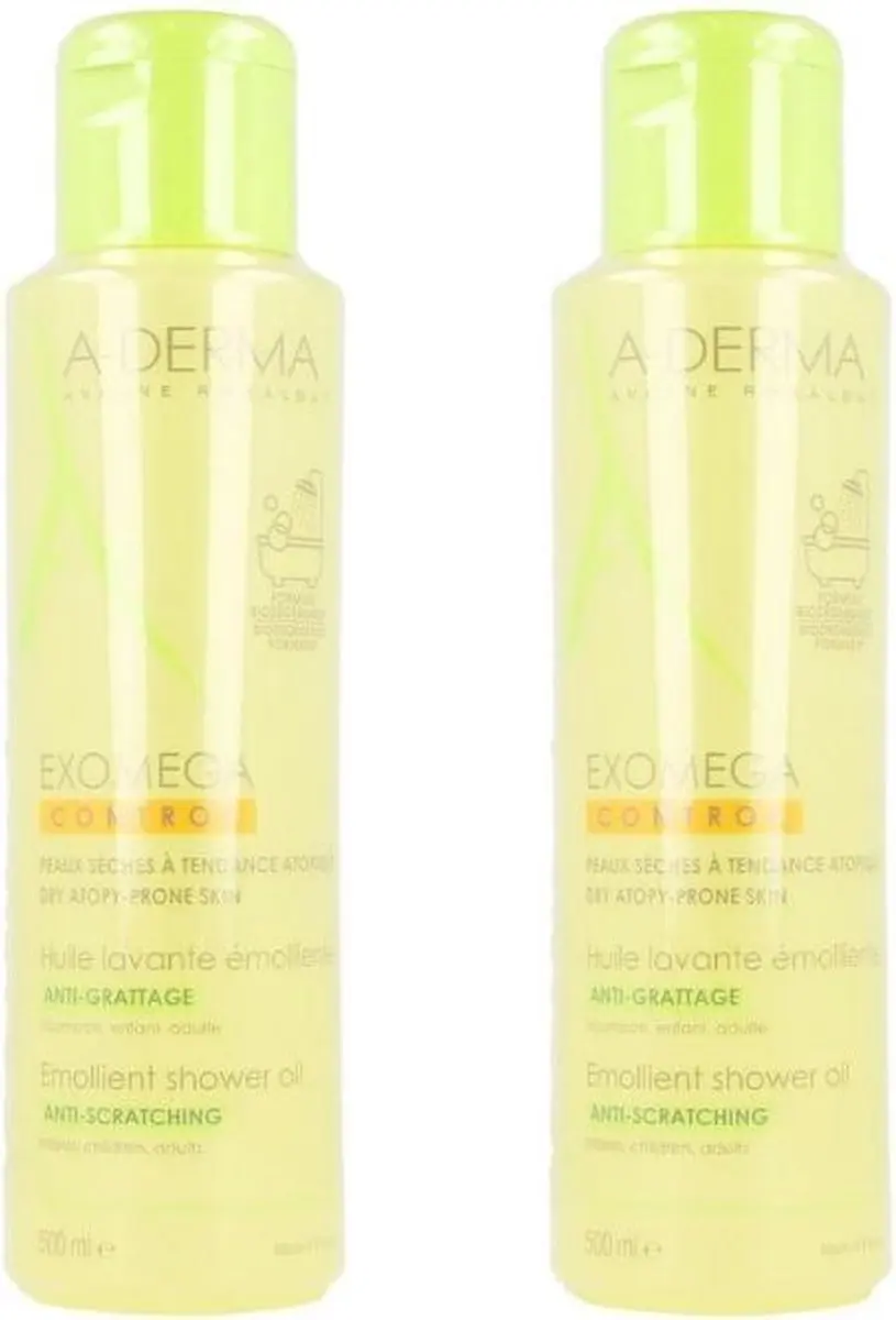 A-derma Exomega Control Shower Oil 2x500ml