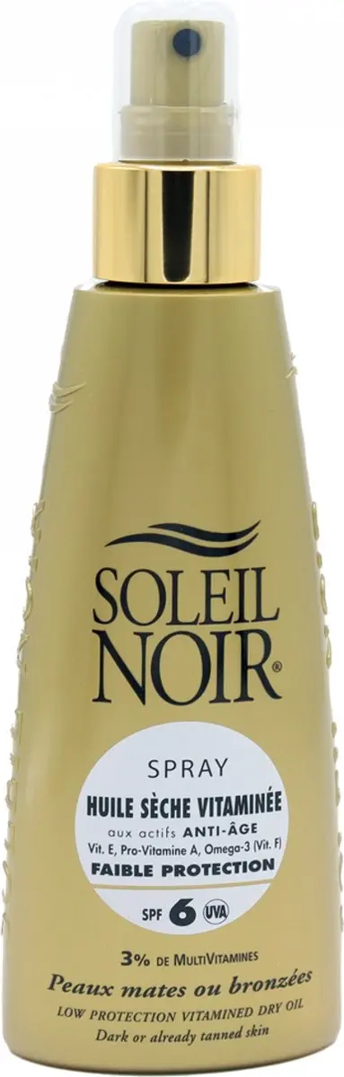 Soleil Noir Gevitamineerde Droge Olie SPF6 Spray 150ml