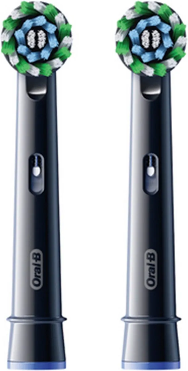 Oral-B Pro Cross Action Opzetborstels - 2 Stuks - Zwart