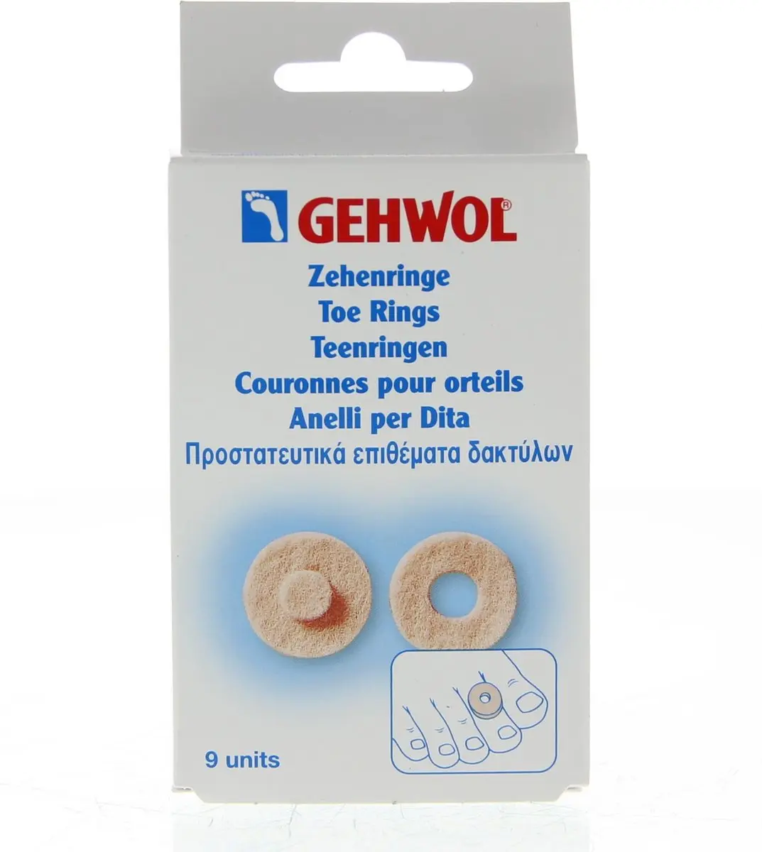 Gehwol Bescherming Anti Druk Teenringen 9ml