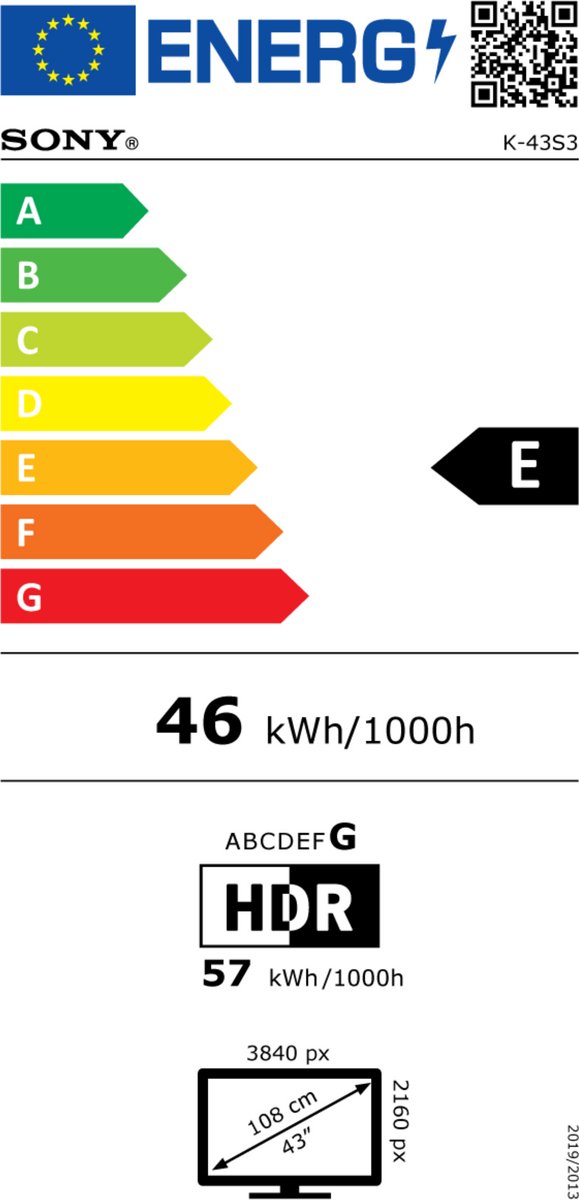 Sony Bravia 3 - 43 inch - 4K LED - 2025