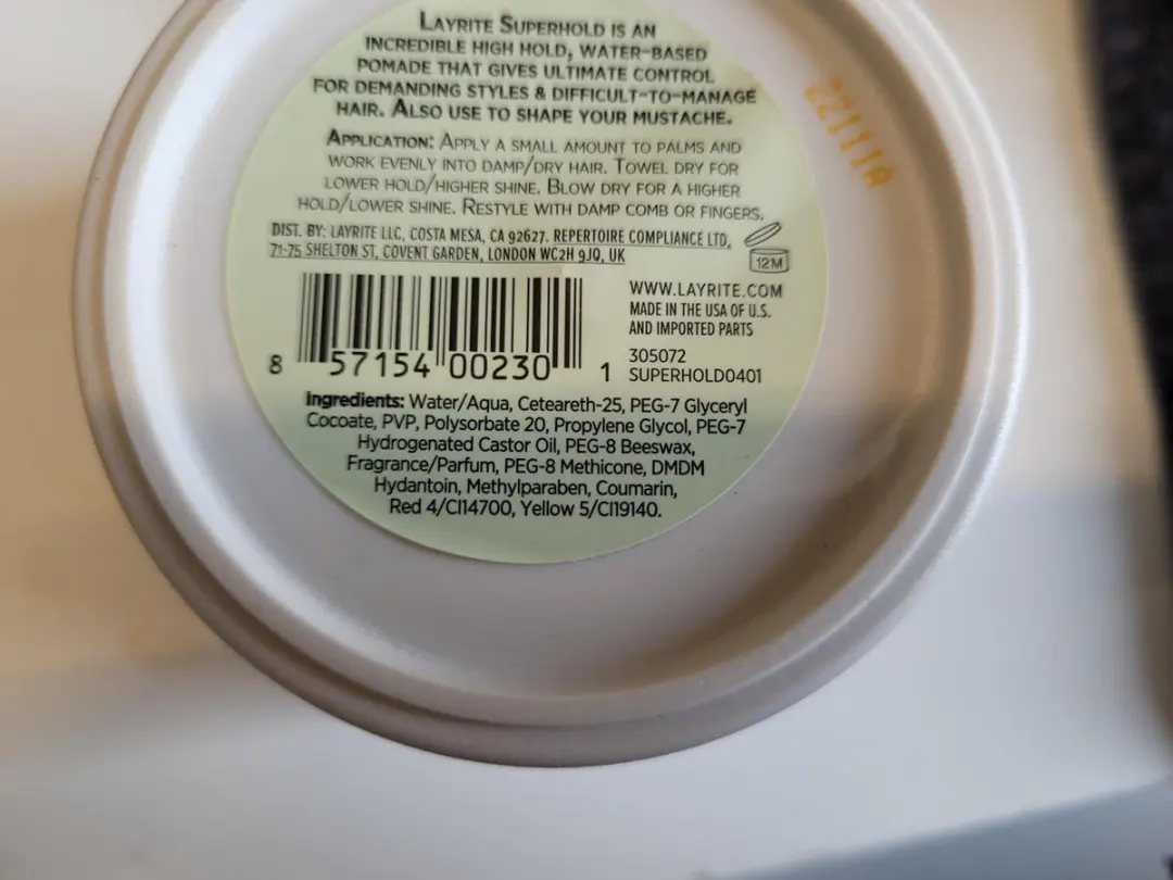 Layrite Superhold Hair Pomade 297g