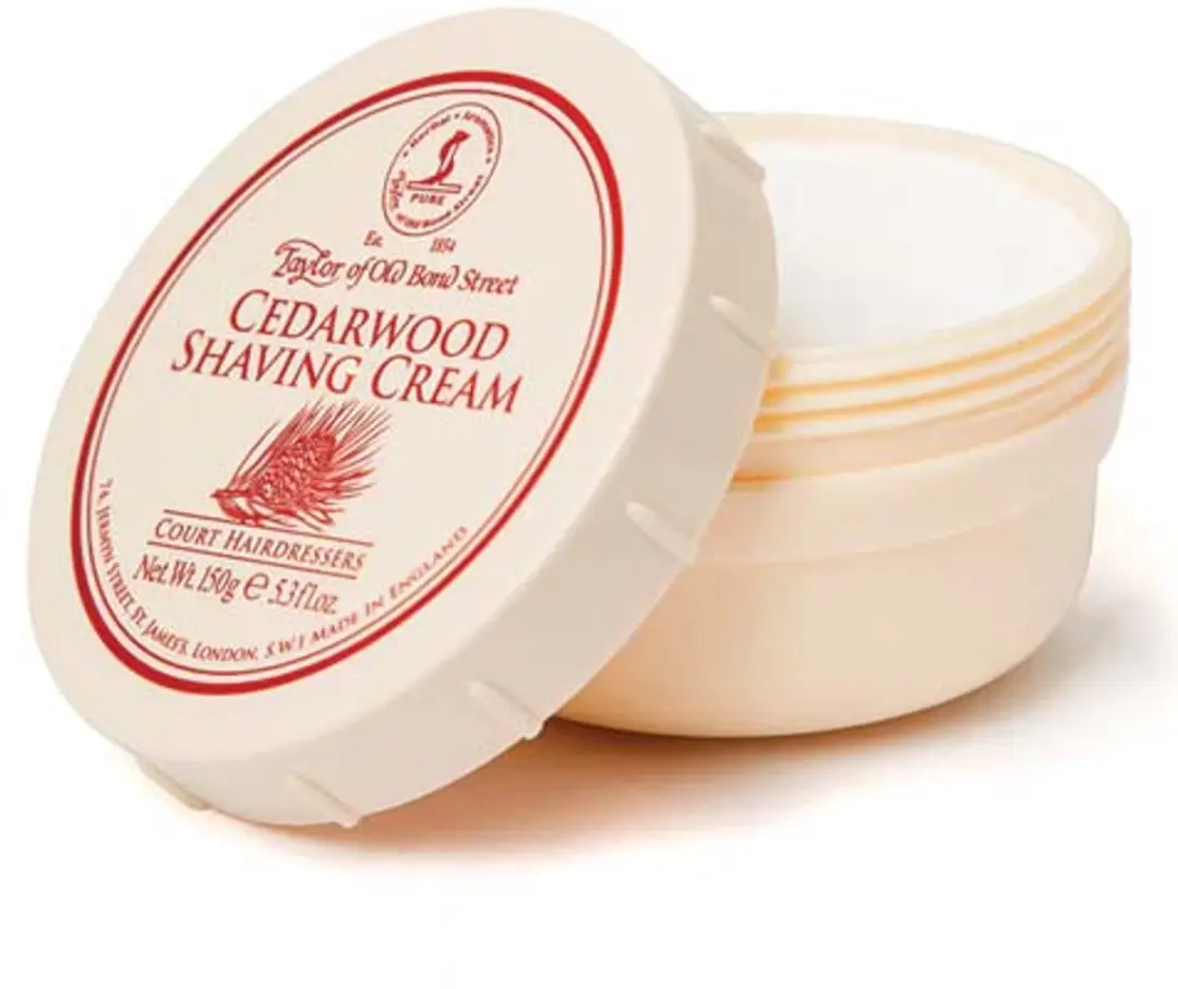 Taylor of Old Bond Street Cedarwood Scheercrème 150g - afbeelding 6 van 6