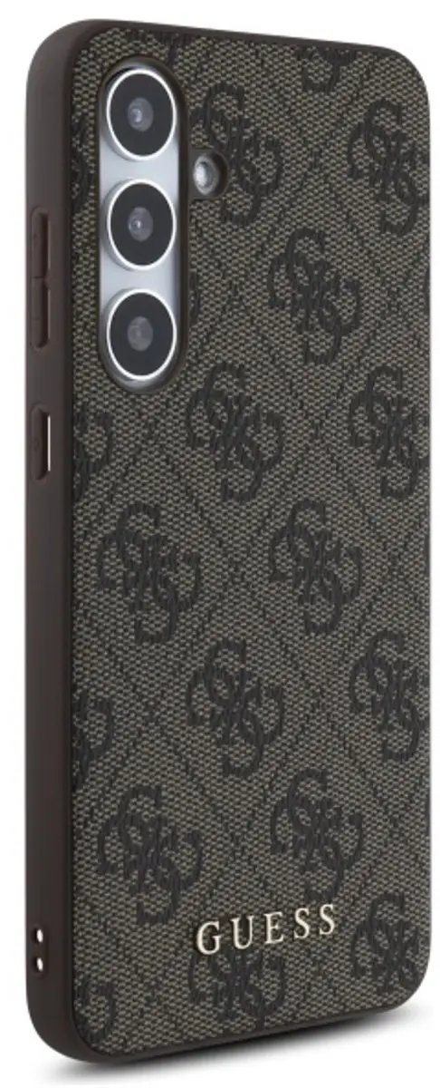 GUESS S24 FE Serie Hardcase Telefoonhoesje - Bruin Metallic