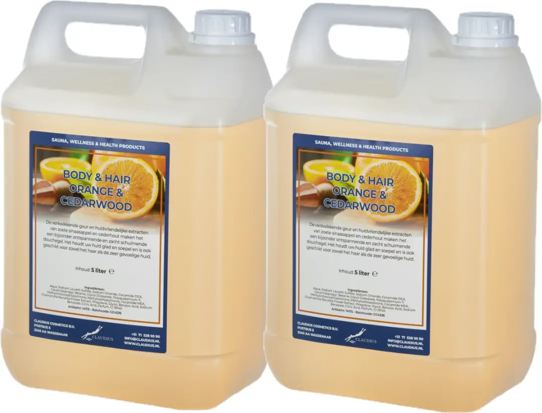 Splashbox Cosmetics Sweet Orange & Cedarwood Body & Hair 5L