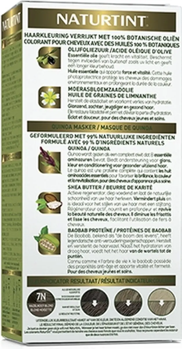 Naturtint Hazelnoot Blond Haarkleuring 170ml