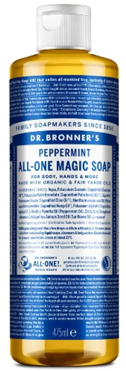 Dr. Bronner's Vloeibare Zeep Peppermint 475ml