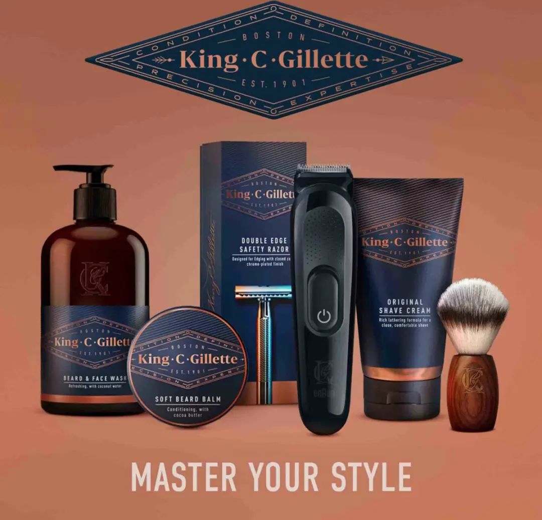 King C. Gillette Scheercrème 175ml - 6 Stuks