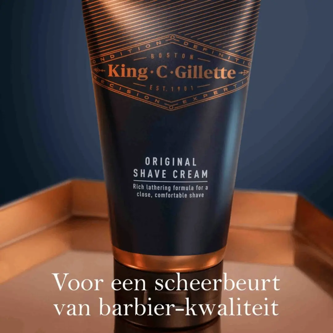 King C. Gillette Scheercrème 175ml - 6 Stuks