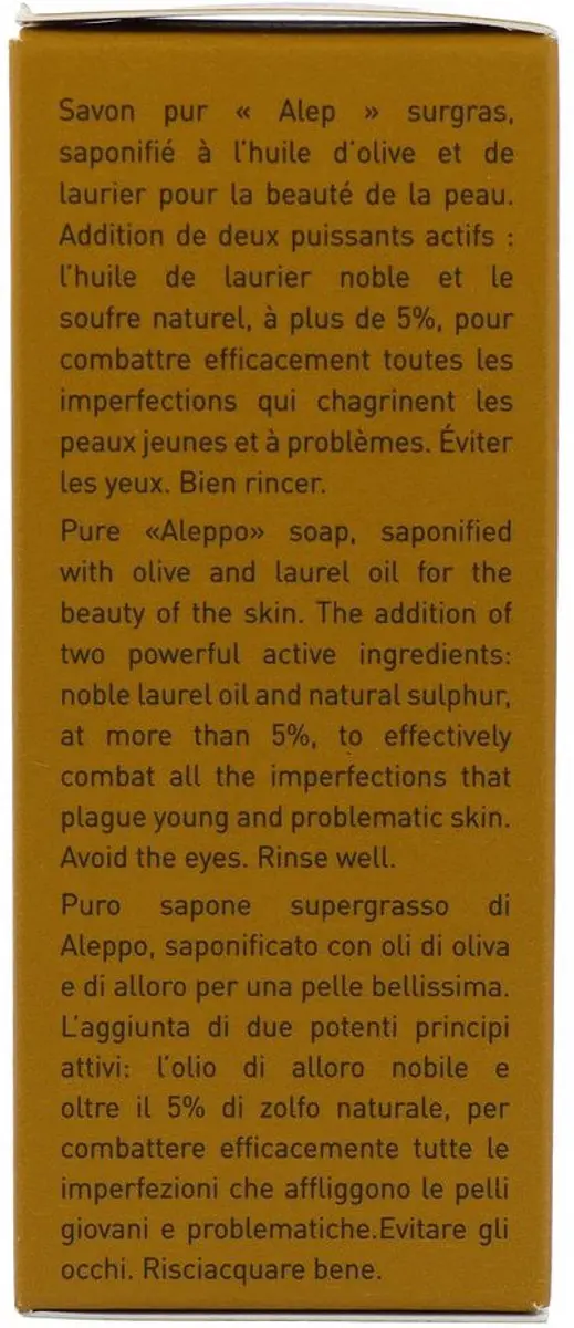 Aleppo Soap Co Tadé Purifiant Zwavelzeep 150g