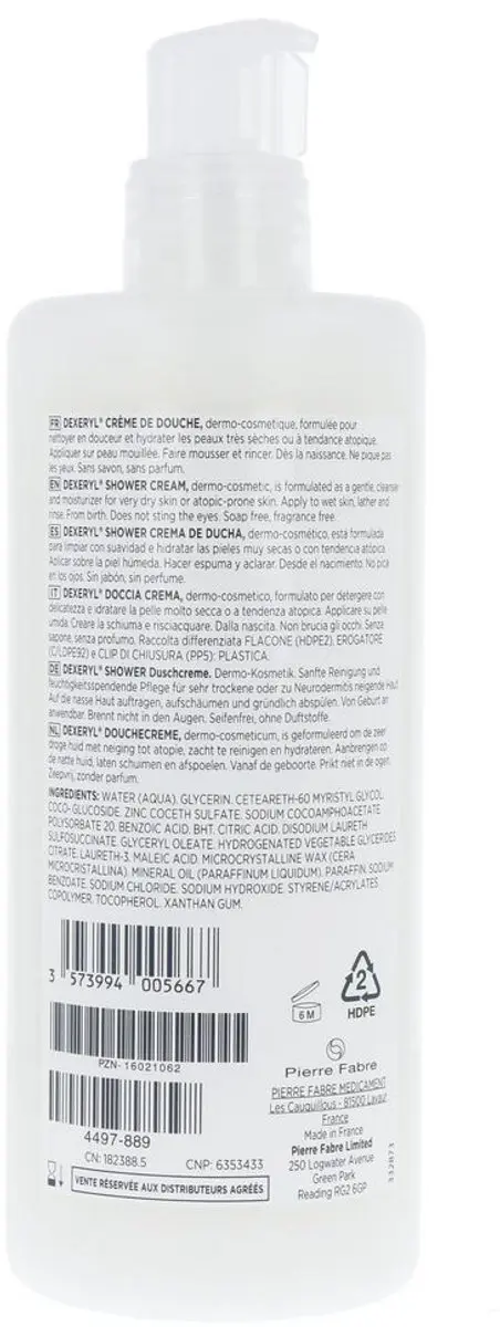 Dexeryl Douchecrème 500ml