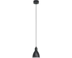 Eglo Vintage Priddy Hanglamp Ø16cm - Zwart/Wit