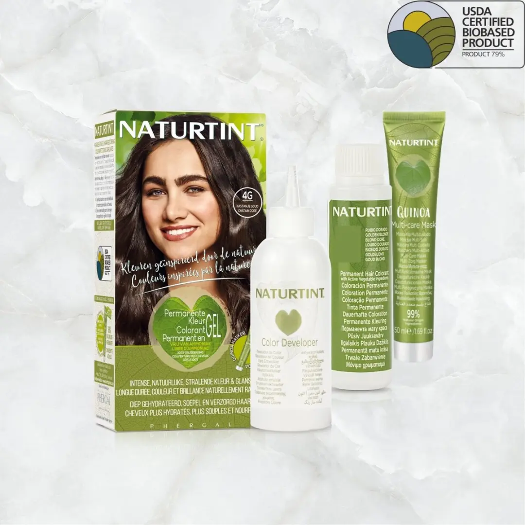Naturtint Kastanje Goud Haarkleur 170ml - Permanent - Vegan