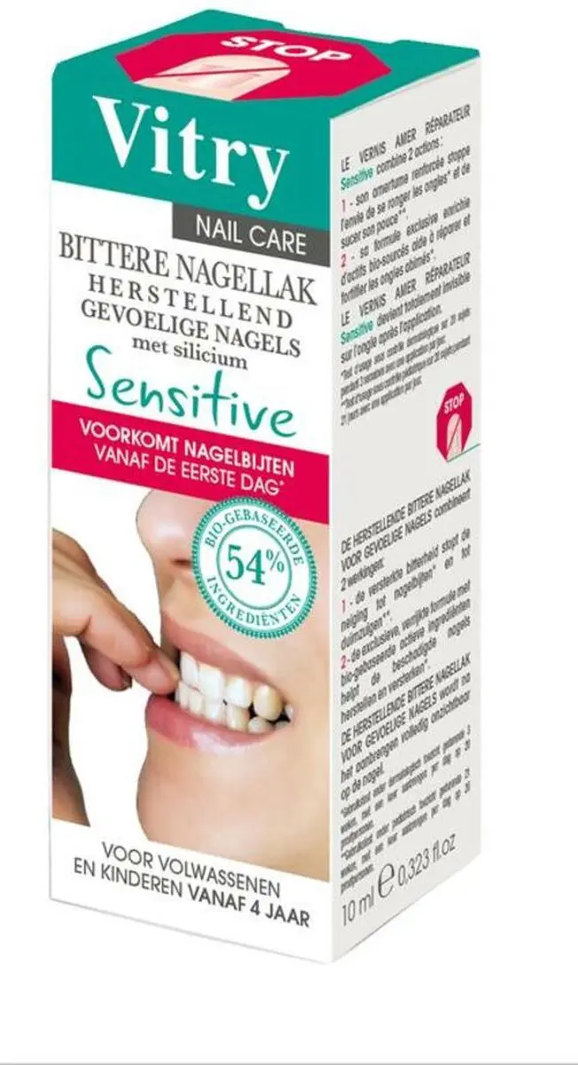 Vitry Nail Polish Repairer Bitter Sensitive 10ml - Kleurloos