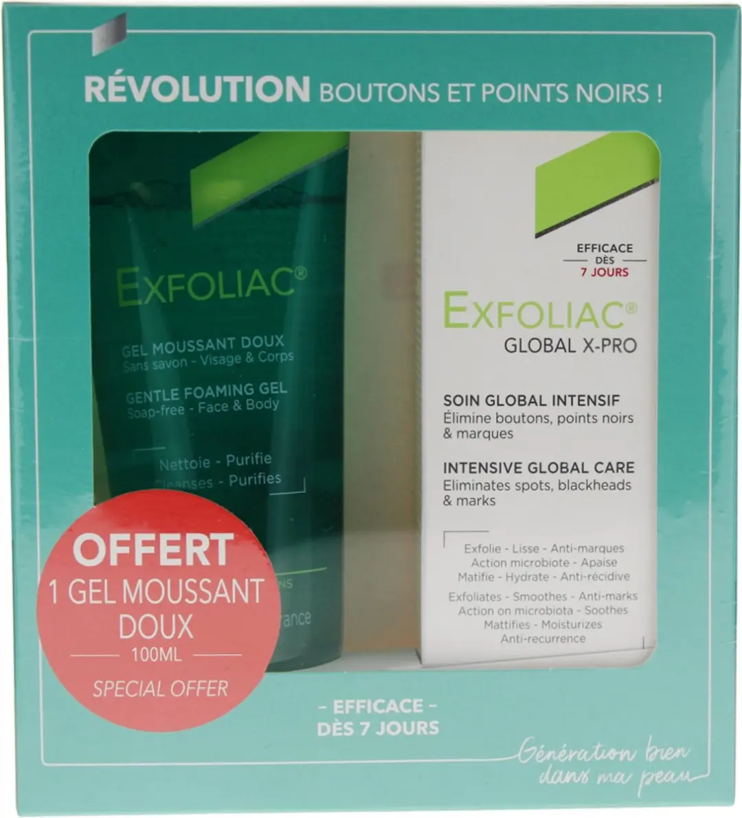 NOREVA Exfoliac Global X-Pro Intensive Global Care 30ml + Gentle Foaming Gel 100ml