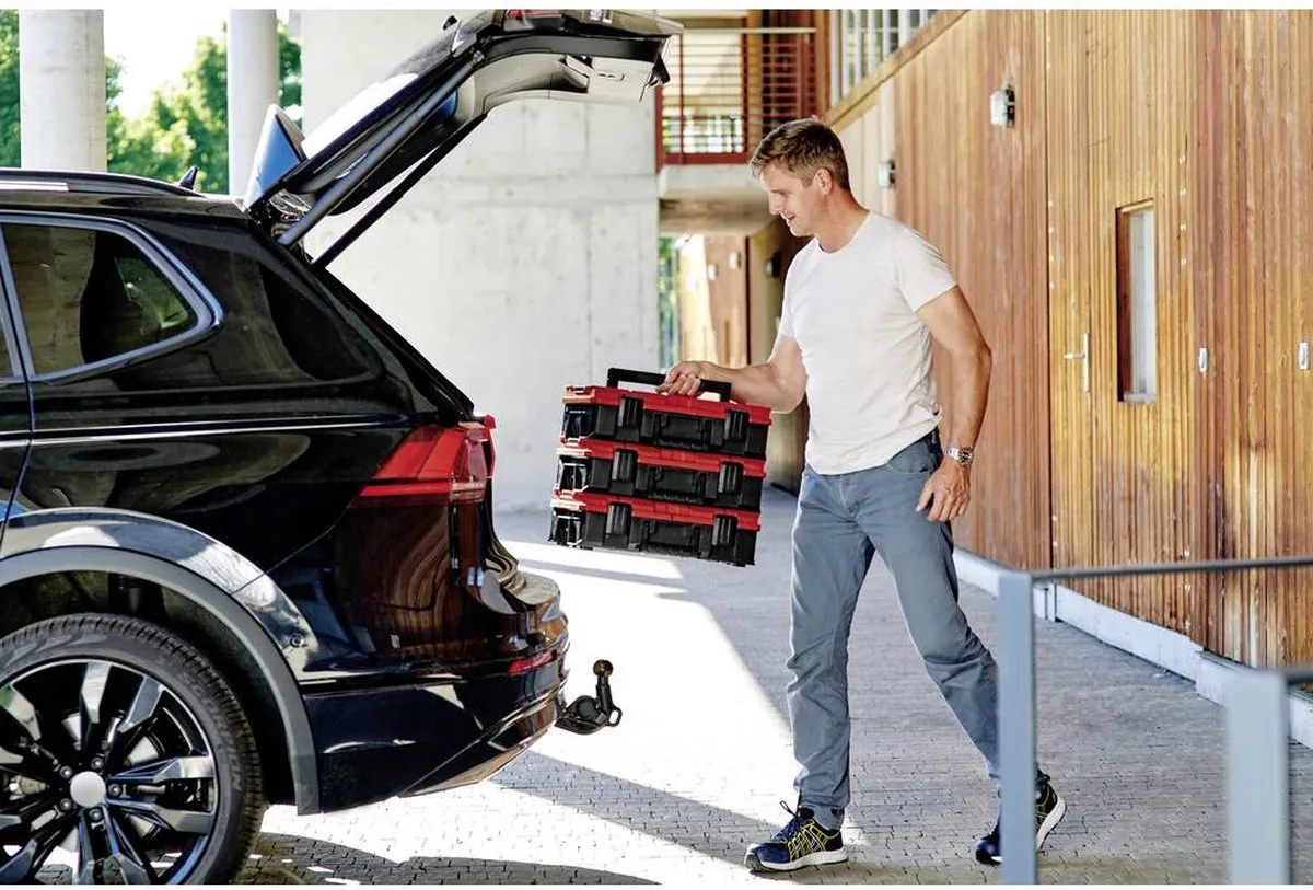 Einhell E-Case S-F 4540020 Transportkoffer - 9 Vakken - Rood/Zwart