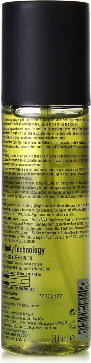 KMS Hair Add Volume Volumizing Spray 200ml
