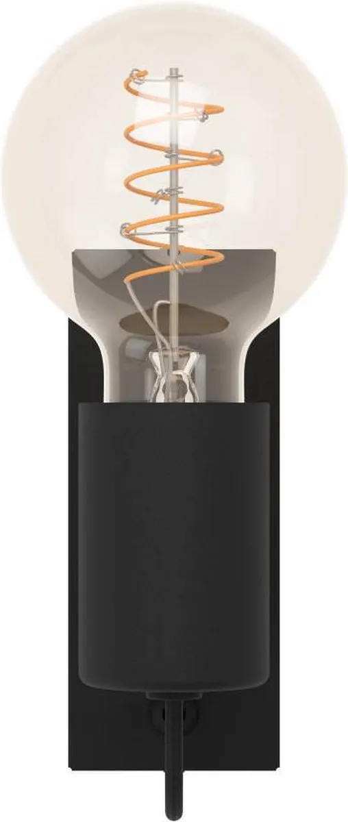 Eglo Bailrigg Wandlamp E27 - Zwart/Bruin