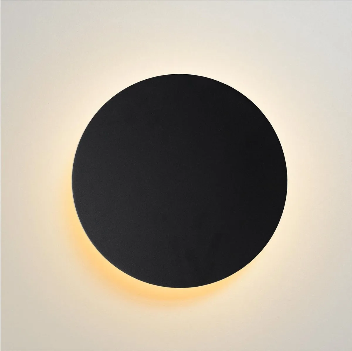 Lucide EKLYPS LED Wandlamp Ø15cm 7W 3000K - Zwart