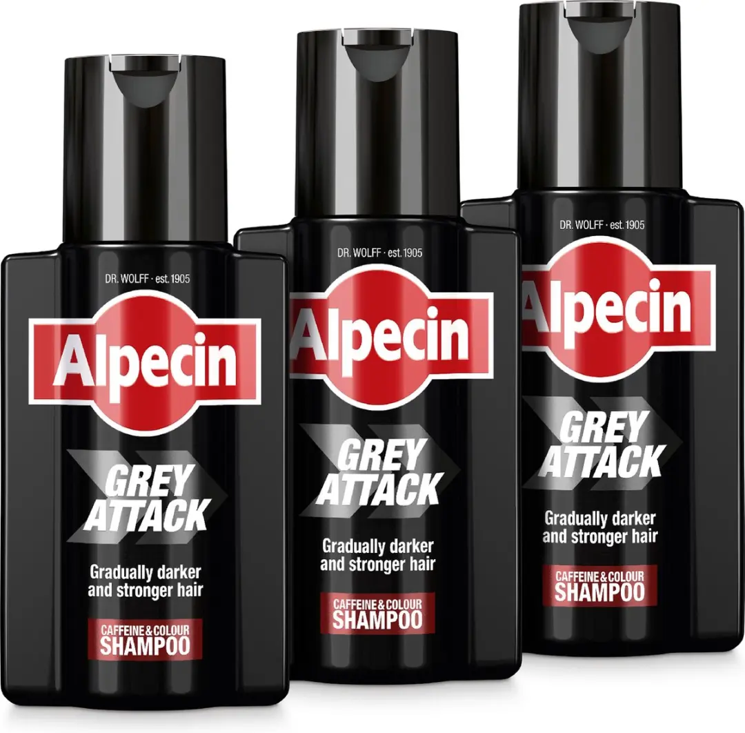 Alpecin Grey Attack Cafeïne Shampoo 3x200ml