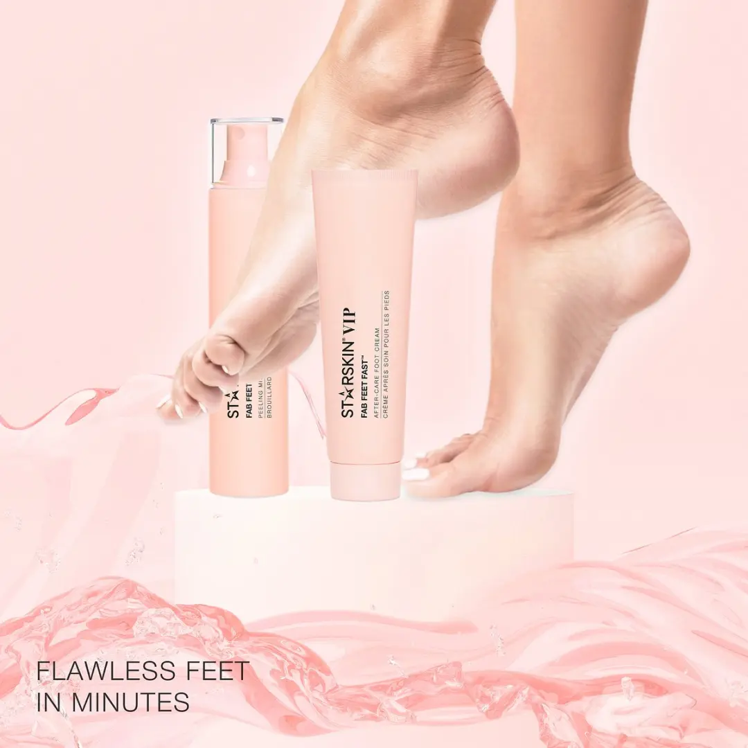 Starskin Fab Feet Fast Voetvijlset - 3-delig - Roze/Zwart