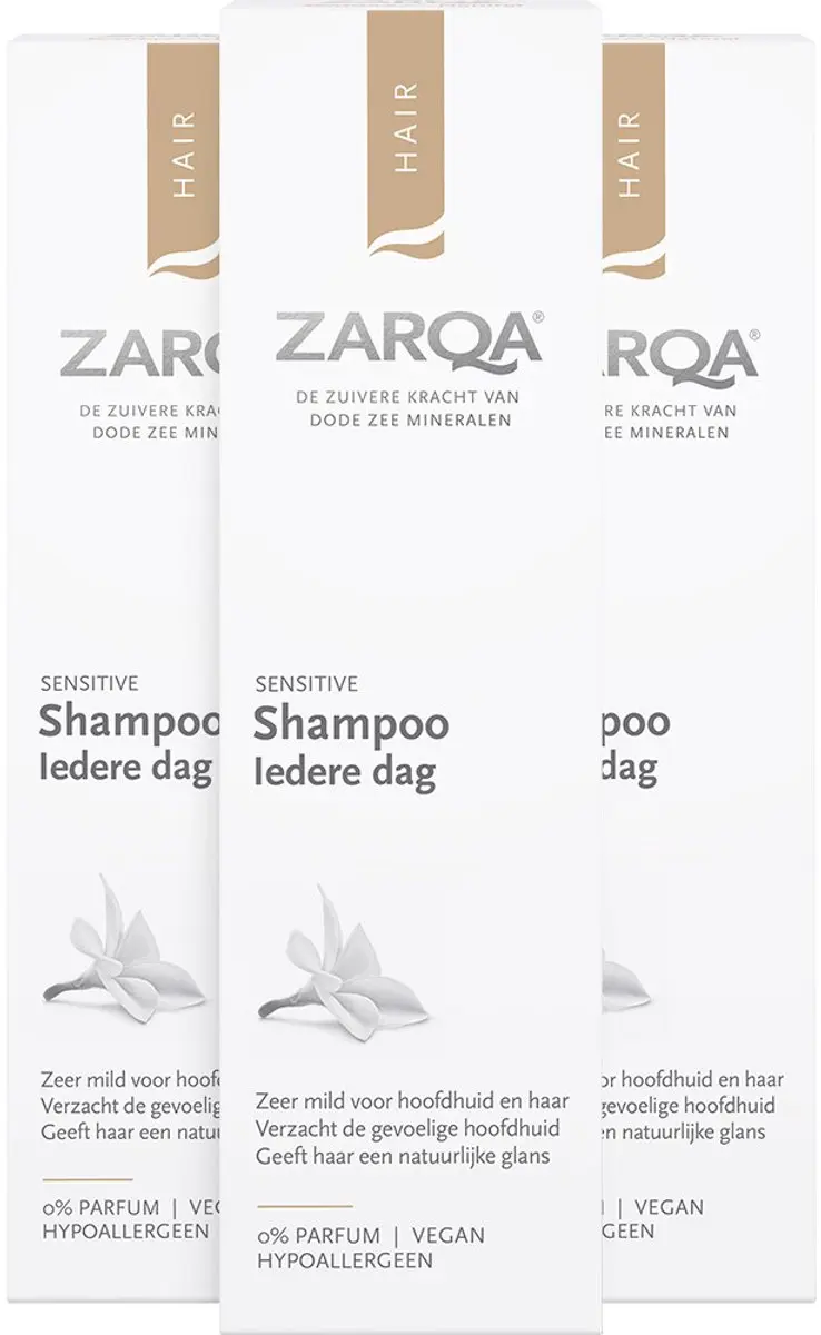 Zarqa Shampoo Sensitive Iedere Dag 3x200ml