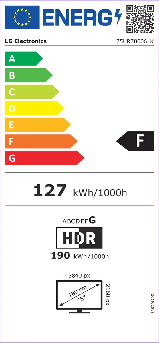 LG 75UR78006LK 75 inch 4K LED TV - Zwart