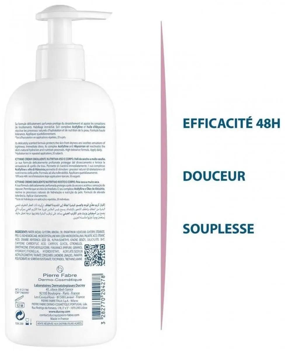 Ducray Ictyane Voedende Crème 400ml