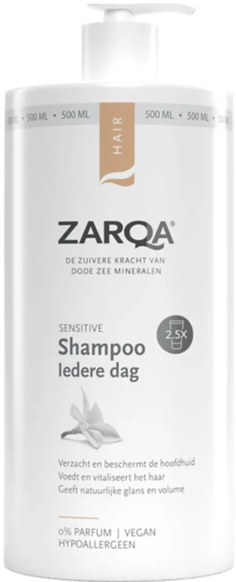Zarqa Shampoo Sensitive Iedere Dag 6x500ml