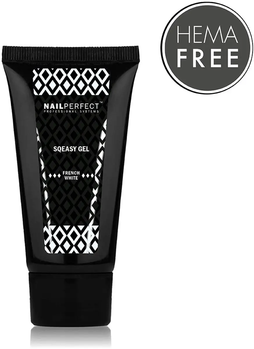 NailPerfect Sqeasy Gel French White 60g