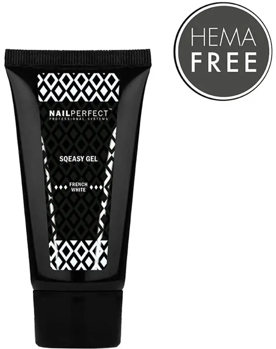 NailPerfect Sqeasy Gel French White 60g