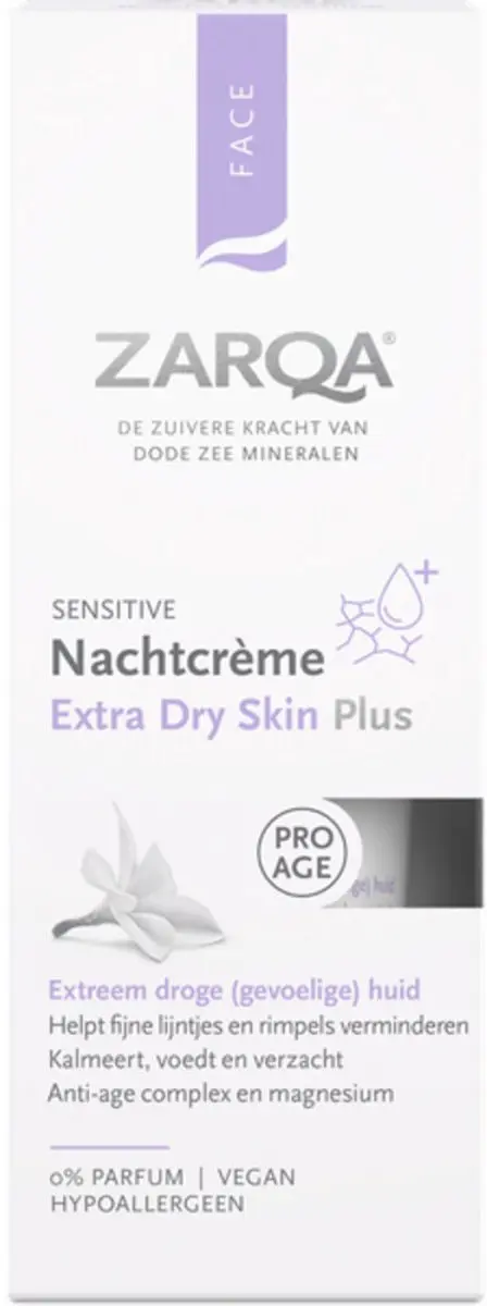 Zarqa Nachtcreme Extra Dry Plus Sensitive 3x50ml