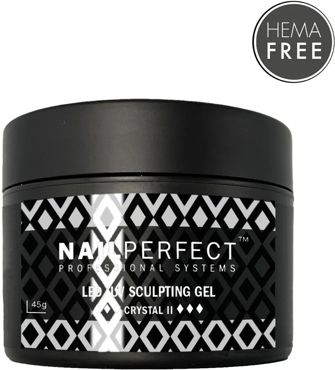 NailPerfect LED/UV Sculpting Gel Crystal II - 45g