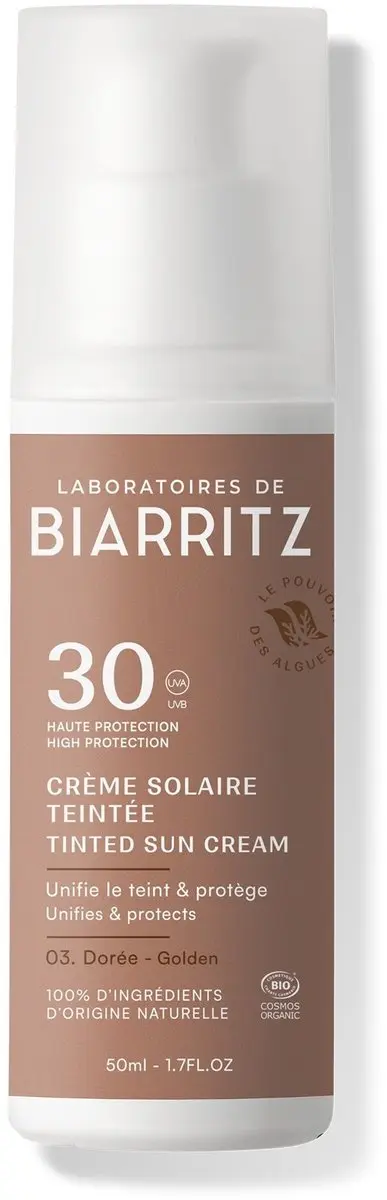 Laboratoires de Biarritz Alga Maris Getinte Gezichtszonnebrand SPF30 50ml