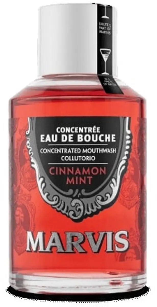 Marvis Mondwater Cinnamon Mint 120ml - Rood