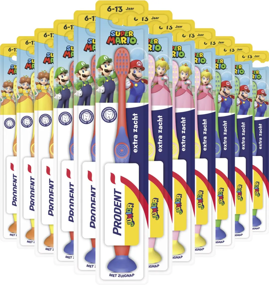 Prodent Super Mario Junior Tandenborstel - 12 Stuks
