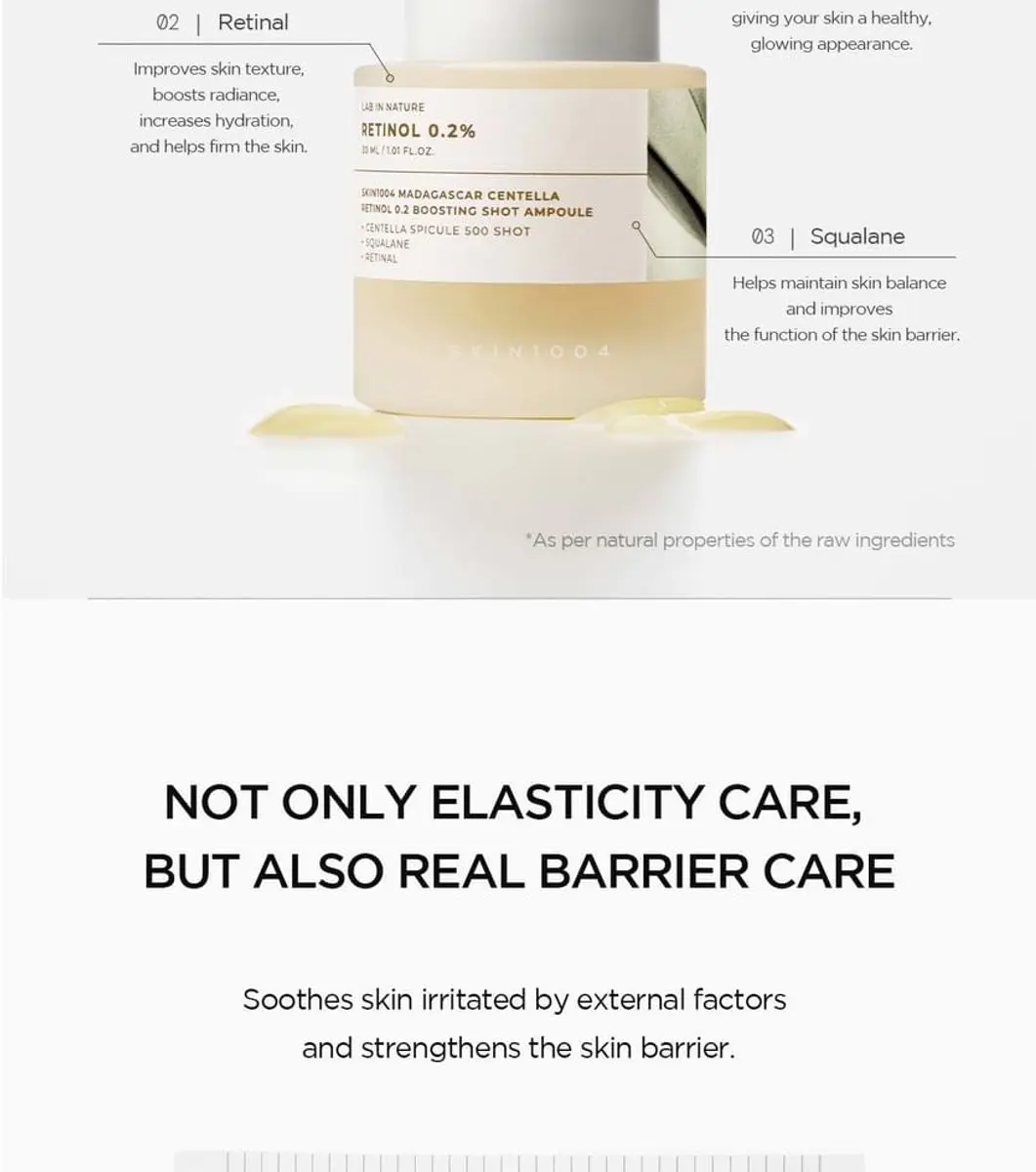 Skin1004 Madagascar Centella Retinol 0.2 Ampoule 30ml