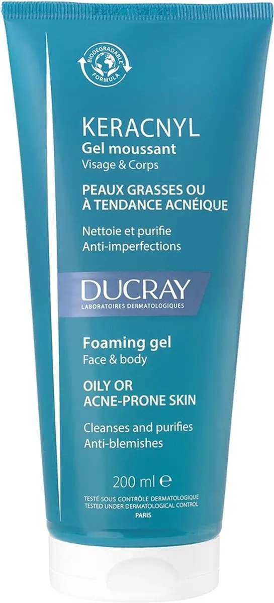 Ducray Keracnyl Schuimende Gel 200ml