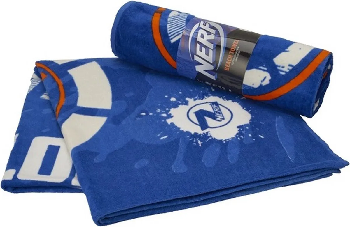 Nerf Strandhanddoek 72x152cm - Blauw