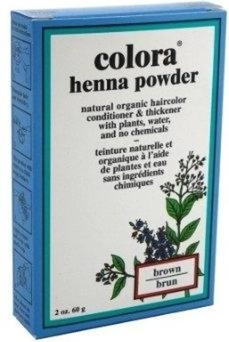 Colora Henna Powder Bruin 60ml Haarkleuring