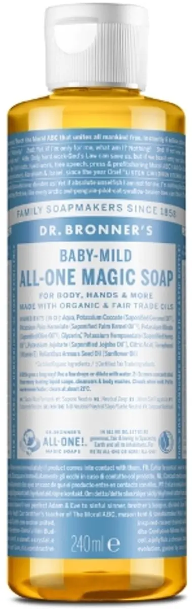 Dr. Bronner's Vloeibare Zeep Baby Mild 240ml