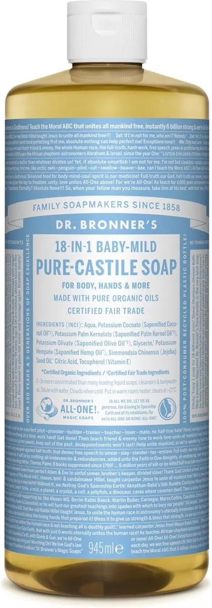 Dr. Bronner's Vloeibare Zeep Baby Mild 240ml