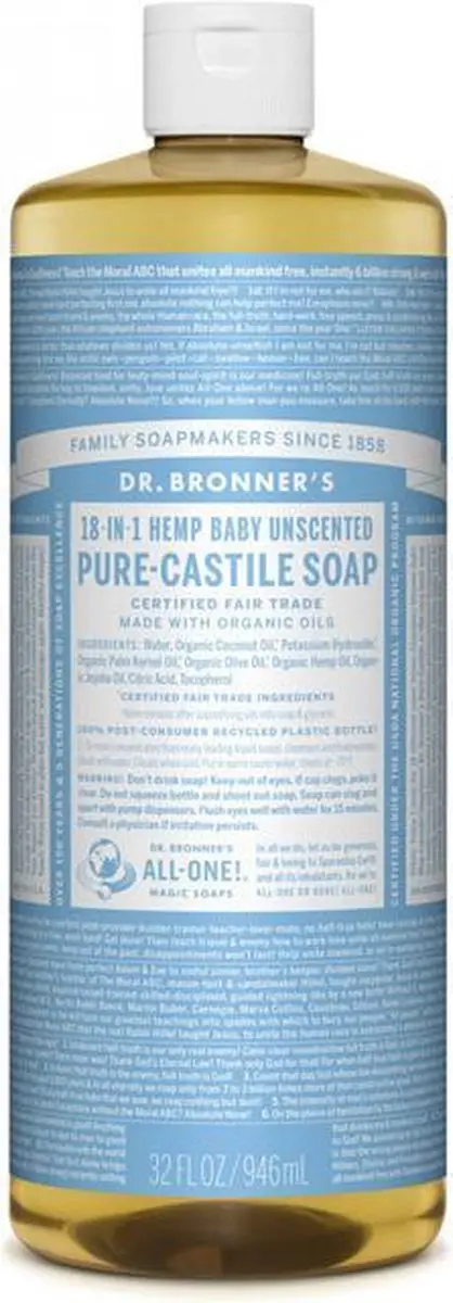 Dr. Bronner's Vloeibare Zeep Baby Mild 240ml