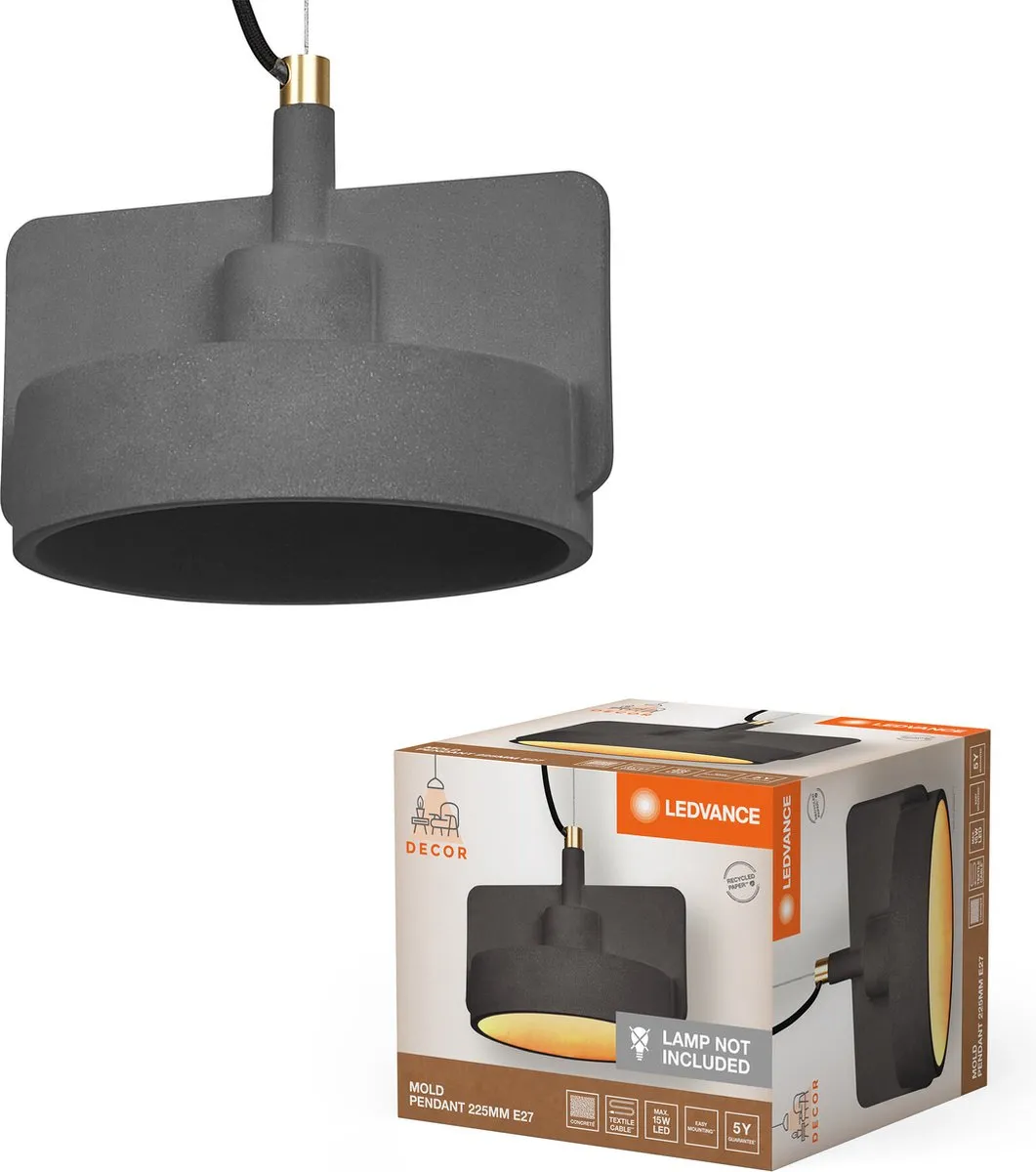 LEDVANCE Decor Mold Hanglamp 225mm 1xE27