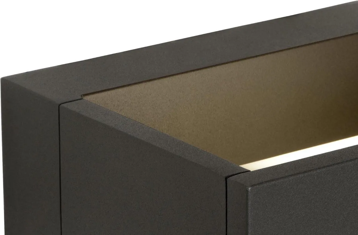 Lucide GOA Wandlamp LED 10W 3000K - Antraciet