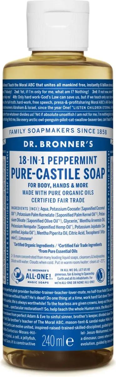 Dr. Bronner's Magische Zeep Pepermunt 240ml
