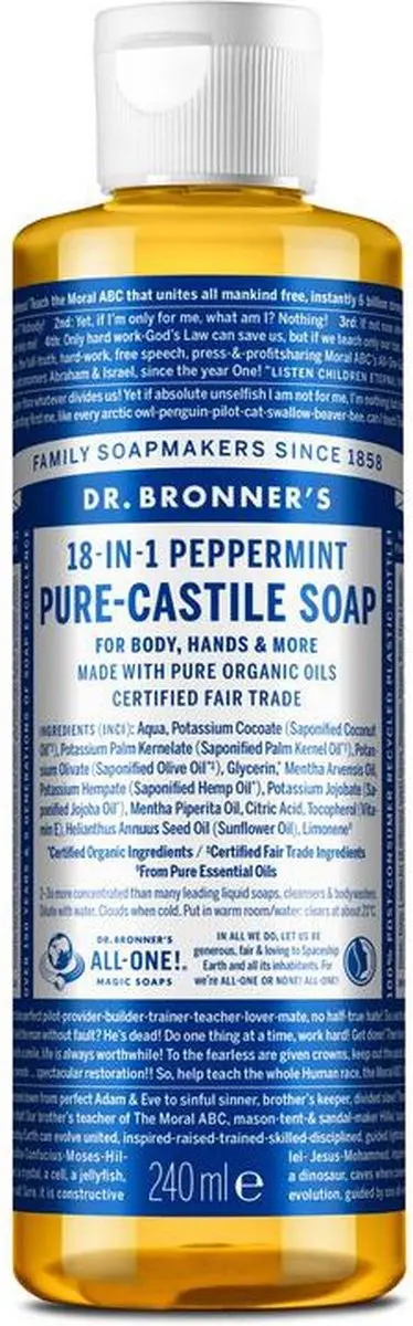 Dr. Bronner's Magische Zeep Pepermunt 240ml